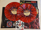 KISSONLINE KISS PAUL STANLEY signed KOL EX ALIVE II 45th Anniversary Red & Blue Vinyl