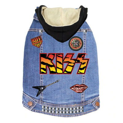 FABDOG KISS Denim Jacket w patches!!