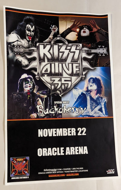 KISS ALIVE 35 TOUR 11-22-09 SAN FRANCISCO CA USA Original CONCERT SHOW POSTER